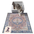 Lovewag Cat Litter Mat, Litter Box Mat, Rustic Terracotta, 36x48, 2 Pack | Washable litter mat cover, kitty litter mat & cat mat for litter box, litter trapping mat, prevents tracking, multi-cat - color: Rustic Terracotta, size: 36x48 inches (Pack of 2)