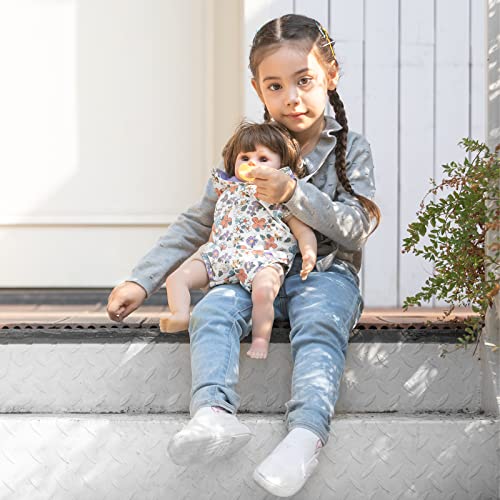 GAGAKU Baby Doll Carrier Stuffed Animal Carrier for Girls Doll Accessory Adjustable Straps for 12 to 24 inch Reborn Baby Dolls -Purple Flowers - color: 5_purple Flowers