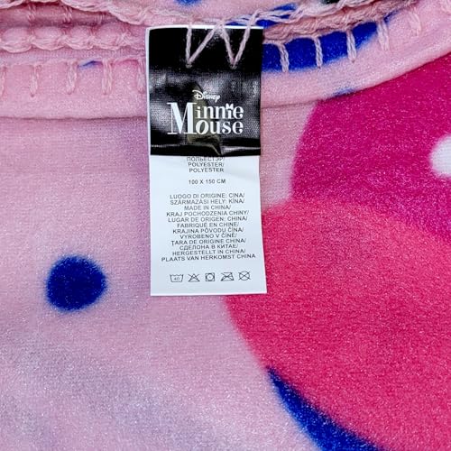 MinnieMouse Cozy Fleece Throw Blanket 40 x 60 (Smile)