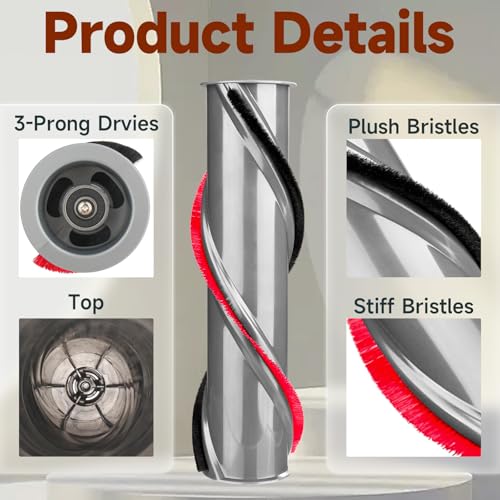 For Dyson V11 Roller Brush Replacement: For Dyson V11 Animal Absolute Cordless Vacuum - Reduce Noise Remove Pet Hair Easy To Install For Dyson Replacement Parts No 970135-01, 970100-05