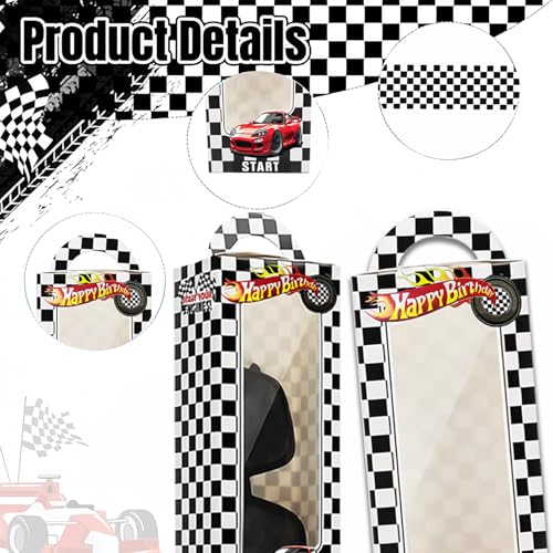120PCS Race Car Party Favors, Race Car Birthday Decorations and Supplies | 120PCS race car party favors with bracelets, keychains, gift bags, glasses, stickers, bubble wands and mini cars. - style: Race Car