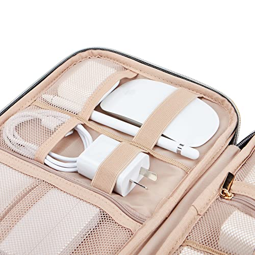 NISHEL Travel Cord Organizer, Electronic Cable Accessories Storage Bag | Bag for chargers, cables, phones, hard drives, USB devices and SD cards, ideal for travel and daily use, Aegean-Blue - color: Aegean-Blue