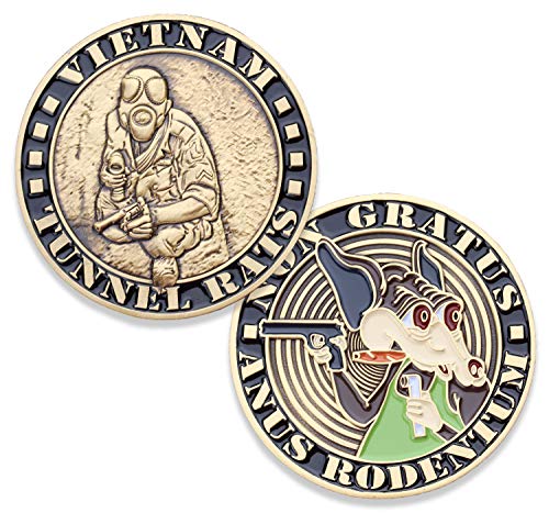 Tunnel Rat Challenge Coin - Vietnam Tunnel Rats - Designed by Military Veterans for Veterans!
