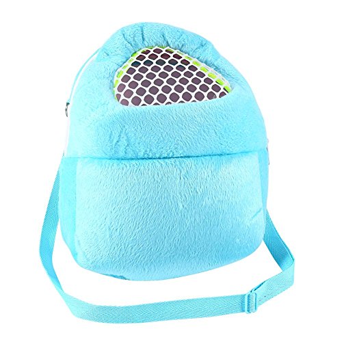 Tbest Pet Carrier Bag Hamster Rat Cat Rabbit Pet Sling Carrier Backpack Hedgehog Chinchilla Ferret Sleeping Outdoor Traveling Bag Handbags Backpack - color: Blue