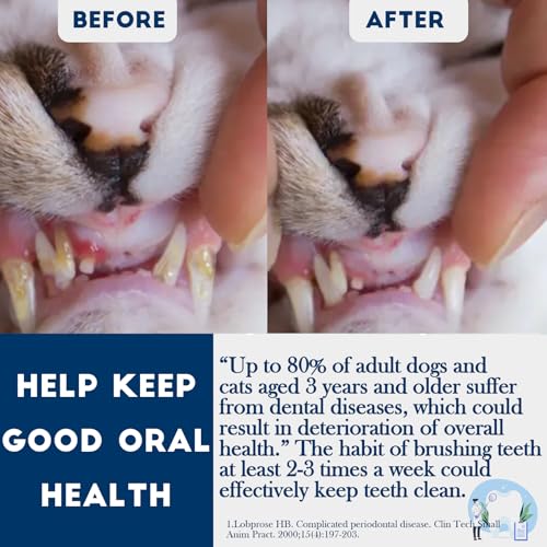 Small Dog Toothbrush, Cat & Puppy Tooth Brushing Kit, Ultra Soft & Mini Head Teeth Brush for Kitten & Tiny Pet, Doggy Toothbrushes Deep Dental Clean, 2 PCS,Pinkgreen - style: Small dogs & large cats(2pcs,pink-green)