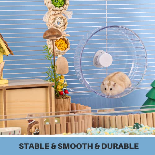 BUCATSTATE Hamster Wheel Silent, 5.5in Exercise Running Whees Quiet Spinner Mouse Wheels for Gerbil Dwarf Syrian Hamster Rat Mice - size: 5.5inch