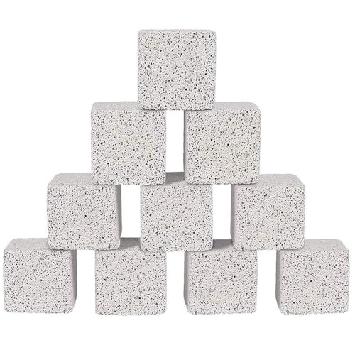 Hamiledyi Hamster Chew Toy Lava Teeth Grinding Square Stone for Hamsters Chinchillas and Rabbits Mineral Stone Calcium Chew Toy for Small Animal(Pack of 10) - size: 1.57 Inch Diameter