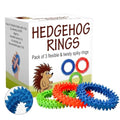 Hedgehog Rings Spiky Sensory Bracelet for Kids & Adults, 3 Pack - style: Fidget Rings Blue Neon Green Orange