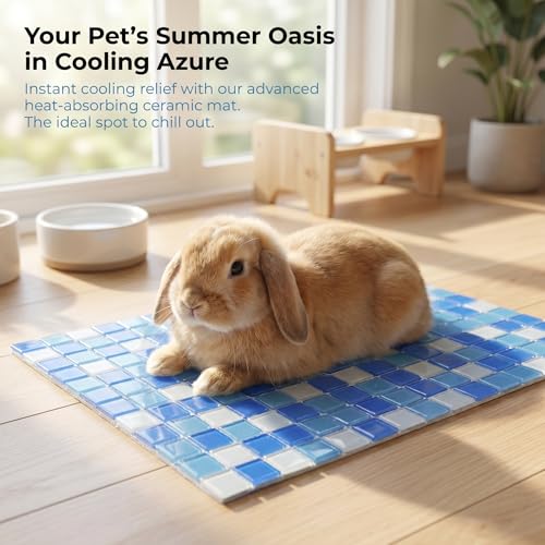 Mosaic Ice Mat for Hamsters, Rabbits and Small Pets, Summer Cooling Pad, Temperature Reducing Pet Mat