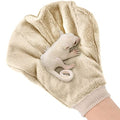 2 Pcs Sugar Glider Bonding Mitt, Calming Sleeping Glove, Bite Proof Animal Handling Gloves, Hedgehog Accessories Calming Glove for Train Your Sugar Glider Small Animals Hamster Rats Pet (Beige) - color: Beige