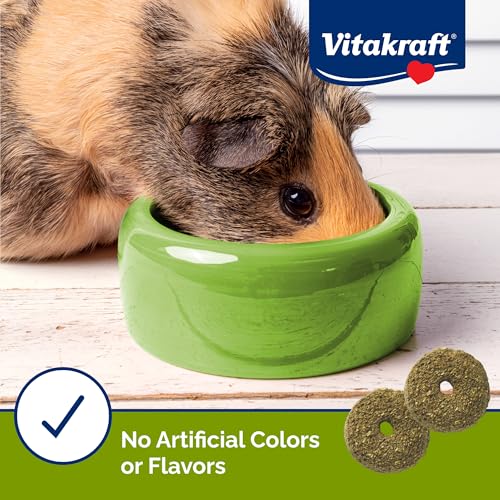 Vitakraft Nibble Rings Small Animal Treat, 10.6 oz Healthy Crunchy Snack for Rabbits, Guinea Pigs, Hamsters & Other Small Pets, Wholesome Wheat & Alfalfa, Added Vitamins & No Artificial Flavors - size: 0.04 Ounce (Pack of 300)