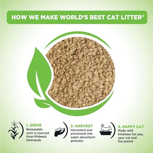 World's Best Cat Litter, Comfort Care, Unscented, Odor Control, 32 lb Bag - size: 32 lb