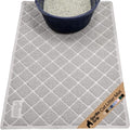 GORILLA GRIP Cat Litter Box Mat, Cushioned Coil Mesh Litter Trapping Mats, Scatter Control Supplies for Less Mess, Phthalate Free, Ultra Deep Catch Grooves, Rinse or Vacuum to Clean, 30x20 Light Gray - color: Light Gray, style: Medium (30" x 20")