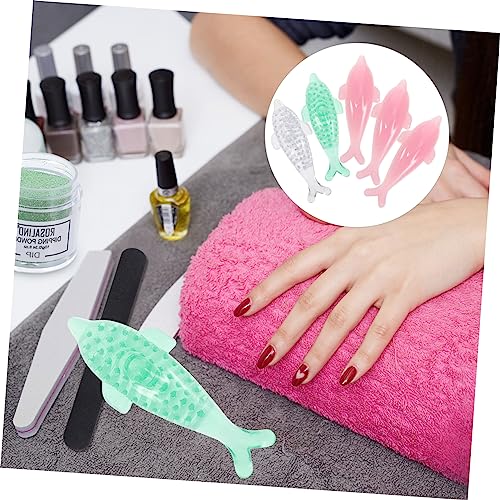 5pcs Toenails Dolphin Tools Brush Whale Women Color Nails Cleaner Handle Art Blush Brush: Kids Plastic Powder Cleaning Supplies Cleansing Scrubber Remover Nail