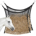 2 PCS Slow Feed Hay Net for Horses, Large Capacity Hay Bags for Horses Goats Sheep Donkey Trailer Full Day Feeding, Easy to Fill and Hang, Black, 35 x 31 Inch - size: 2PCS