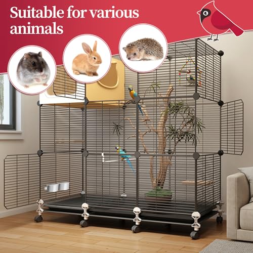 Bird Cage Feeder, Bird Feeder for Cage, 10oz Stainless Steel Food Water Bowl with Clamp, Clip-On Cage Coop Cup for Parrot Hamster Rabbit Rat Small Animals - color: 10oz Stainless Steel Bowl