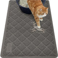 GORILLA GRIP Cat Litter Box Mat, 40x28, Cushioned Coil Mesh Litter Trapping Mats, Scatter Control Supplies for Less Mess, Phthalate Free, Ultra Deep Catch Grooves, Rinse or Vacuum to Clean, Dark Gray - color: Charcoal, style: Extra Large (40" x 28")