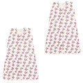 Touched by Nature Baby Organic Cotton Sleeveless Wearable Sleeping Bag, Sack, Blanket, Cherry Blossom 2-Pack, 6-12 Months - color: Cherry Blossom 2-pack, size: 6-12 Months