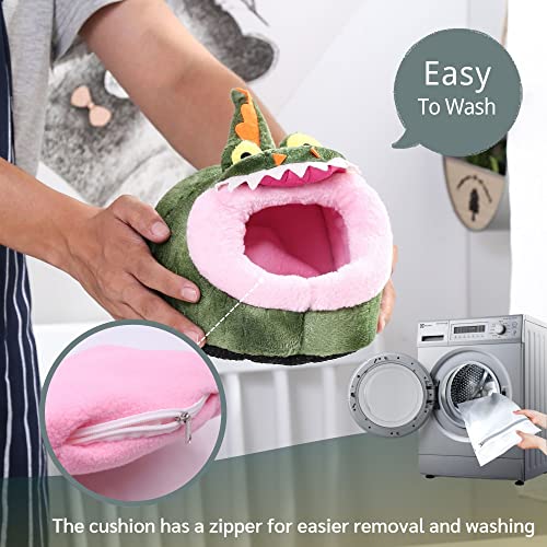 JanYoo Hedgehog Rat Bed Guinea Pig House Hamster Supplies Chinchilla Cage Ferret Rat Gerbil(S,Crocodile) - color: 3-Crocodile, size: S