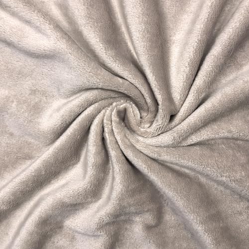 Barcelonetta | Minky Fabric | Plush, Super Soft, Cuddle | Solid Minky | by The Yard | 60" Wide | Baby Blanket, Change Station Cover, Pillow, Scarf, Beanie (Khaki, 1 Yard) - color: Khaki, size: 1 Yard