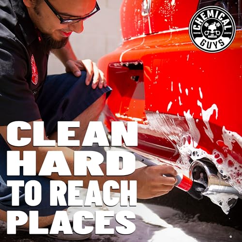 Chemical Guys All in the Details Exterior Detailing Brushes - 3-Piece Soft Scratch-Free Brushes for Wheels, Bumpers, Grilles, Badging & Tight Exterior Gaps on Cars, Trucks, SUVs & More | Three soft, scratch-free brushes reach wheels, bumpers, grilles, bad