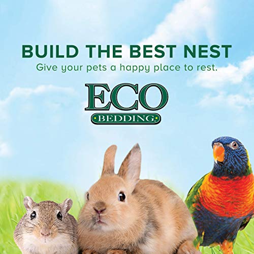 ECO BEDDING 99% Dust Free Paper Bedding for Small Animals, Odor Control, 3 lb (Expands to 60 L) - size: 3 lbs