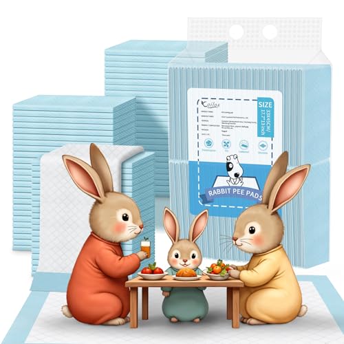 Rabbit Pee Pads Bunny Toilet/Potty Training Pad Super Absorbent Cage Liner | Squirrel Guinea Pig Hedgehog Hamster Chinchilla Puppy Incontinence Underpads Ultra Absorbent & Quick-Dry, 13"x18" 100 Pcs - size: 13" x 18" 100-Count