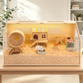 Hamster Cage, 32x16x16inch Hamster Tank with Acrylic Viewing Panels, Openable Top & Water-Resistant Base for Fancy Rat, Gerbil, Medium - size: 32.0"L x 16.0"W x 16.0"H