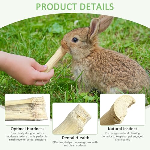 Tfwadmx Small Animal Snacks Sweet Bamboo Molar Treats 200 g Bunny Chew Toys for Chinchilla Rabbit Guinea Pig Hamster Squirrel (About 22-27 Sticks) - size: 0.26 Ounce (Pack of 27)