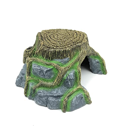 Resin Large Turtle Tank Accessories Reptile Hideouts Cave | Habitat Decor, For Gecko, For Leopard Lizards, For Toad