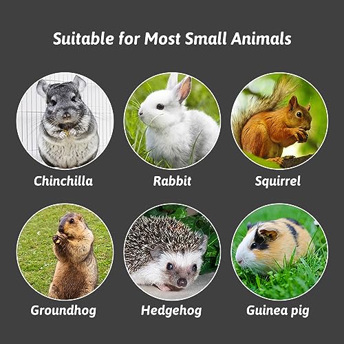 Hamiledyi Rabbit Scratch Foot Pads Bunny Grinding Claw Pad 4 PCS Small Animal Lava Grinding Teeth Stone Hamster Grinding Teeth Block for Guinea Pig Rat Gerbil Chinchilla Hedgehog - color: Black-4PCS