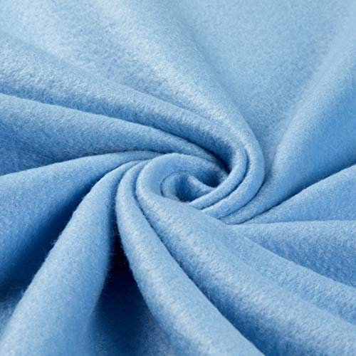 Polar Fleece Solid Sky Blue, Fabric by the Yard - color: Sky Blue