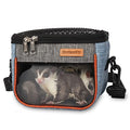 Sugar Glider Carrier Bag, Transparent Breathable Travel Bag for Hamster, Gecko,Baby Hedgehog, Transport Pouch with Breathable Mesh Top (Blue) - color: blue