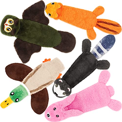 No Stuffing Dog Squeaky Chew Toy Water Bottle for Small Medium Large Breed | Crinkle Squeaker Soft Plush Toy Tough Durable Puppy Chewer Teething Chewing Interactive Keep Them Busy Best Birthday Gifts