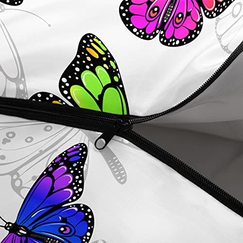 QOOMO Camping Sleeping Bags,3 Season Warm & Cool Weather,Lightweight,Waterproof Sleeping Bags for Adults & Kids,Traveling,and Outdoors,Camping Gear Equipment - color: Butterfly 5