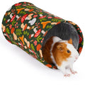 Glittme Guinea Pig Tunnel Washable Guinea Pigs Hideout Portable Rabbit Tunnels Soft Ferret Tunnel for Playing Resting Guinea Pig Accessories for Hedgehogs, Hamster, Mushrooms | Small Animal Hideout Crafted With Warm Plush Lining, Offering A Cozy And Folda