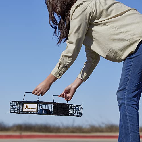 Rugged Ranch Single Chipmunkinator Multi‑Catch Chipmunk Trap, Wire Cage, 14.5"x4"x 4.5" - Live Catch‑and‑Release, 2‑Door Humane Rodent Control, No‑Poison Outdoor Use - color: Chipmunk, size: 1 Pack