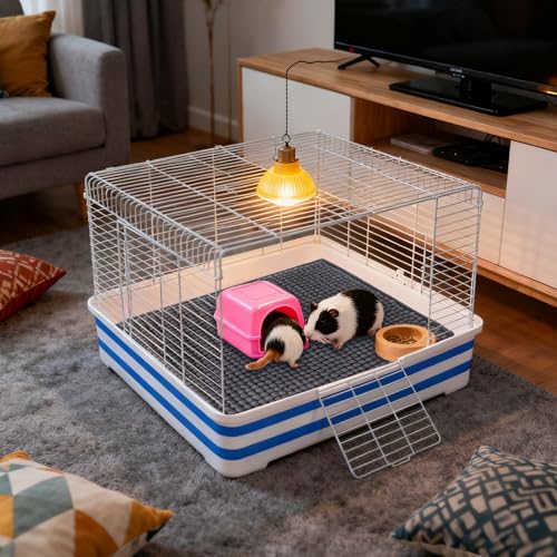 Klmnop 6 Pack Washable Guinea Pig Cage Liner, 12x12 Inch Fleece Liners for Guinea Pig Cage, Reusable Bedding Mats Training Pads for Small Animals Like Bunny Rabbit or Hamster(Dark Gray)
