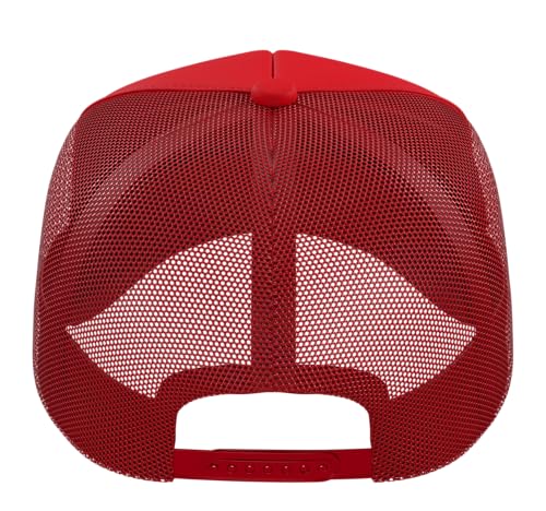 Hamster Bedding Change Day Trucker Hat with Adjustable Mesh Back - color: Red