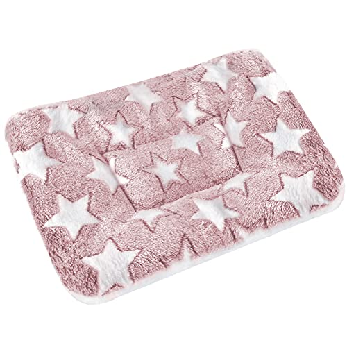 Small Animal Bed Mat, Soft & Warm, Suitable for Guinea Pig, Hamster, Rabbit, Rat and Bearded Dragon (XX-Large(19.7''x15.7''), Star Red) - color: Star Red, size: XX-Large(19.7''x15.7'')