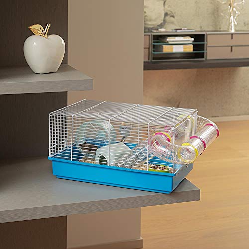 Ferplast Paula Small Hamster Cage | Fun & Interactive Cage Measures Measures 18.11L x 11.61W x 9.6H & Includes All Accessories - style: Paula Hamster Cage