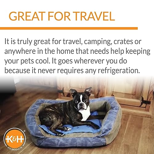 K&H Pet Products Coolin' Pet Pad Blue Small 15 X 11 Inches - size: Small (11 in x 15 in)