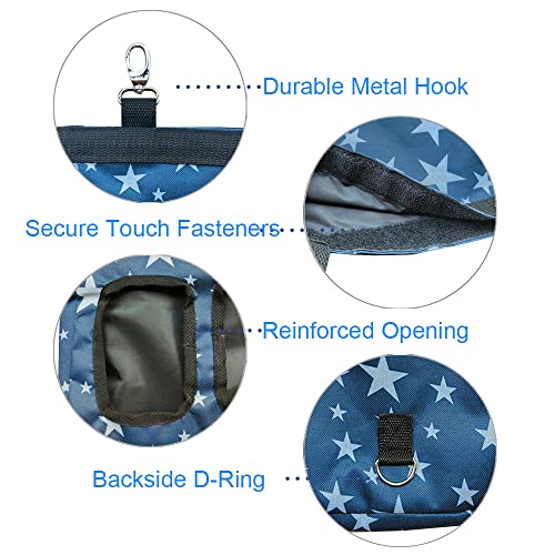 RIOUSSI Guinea Pig Hay Feeder, Hanging Rabbit Hay Feeder Bag. Stars,2Ct | Upgraded Double Layer Fabric | Bite Resistant | Cleaner Hay & Less Mess | Small Animal Hay Holder for Bunnies & Chinchillas - color: Stars-2pack