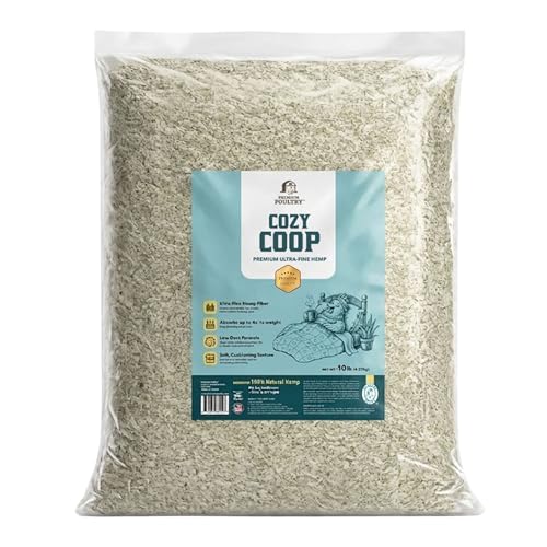 2 Pack 10 Pound Bag Hemp Cozy Coop Siftable Chicken Bedding - size: 2 Pack