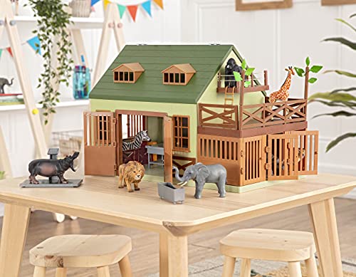 Terra by Battat Tiger Family Animal Figures, 4-Piece Safari Set, Animals | Plastic tiger family with 2 adult tigers and 2 tiger cubs that stand on their own paws for zoo, jungle, and safari, 3+ Years - style: Tiger Family