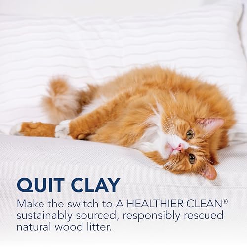 ökocat Low Tracking Natural Wood Clumping Cat Litter, Odor Control 27.5 Lbs - size: XL, style: Less Mess
