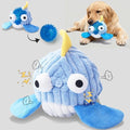Squeak Dog Toys for Aggressive Chewers, No Stuffing Squeak Dog Chew Toys for Aggressive Chewers, Interactive Dog Toy Ball with Crinkle Paper for Medium Dogs, Large & Small Breeds (B-Blue Whale) - color: B-Blue Whale