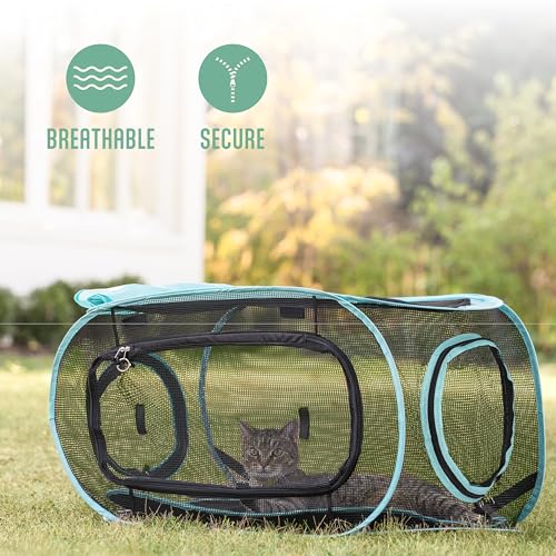 Kitty City Outdoor Catio Furniture and Play Kits for Cats, Outdoor Kennel - color: Rectangular Tent