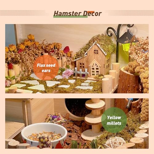 YeCheerful Hamster Sprays and Forage Accessories for Cages, Pet Mouse Decor Textures (7) - color: colorB