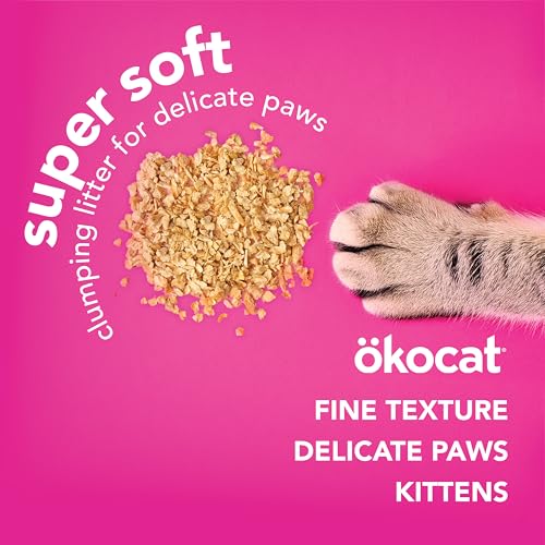 ökocat Super Soft Natural Wood Clumping Cat Litter, Odor Control, 22 Lbs - size: 22 lbs, style: Super Soft
